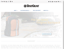 Tablet Screenshot of dadgear.com